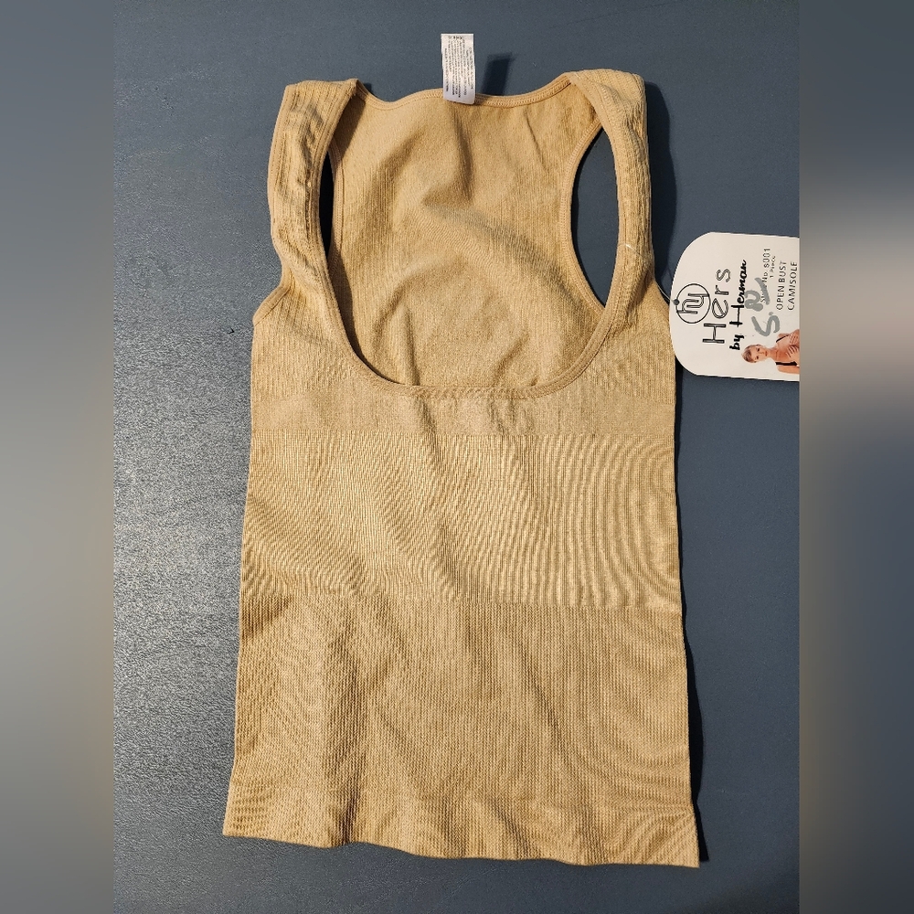 HERS by Herman Open Bust Camisole in Tan Size Small